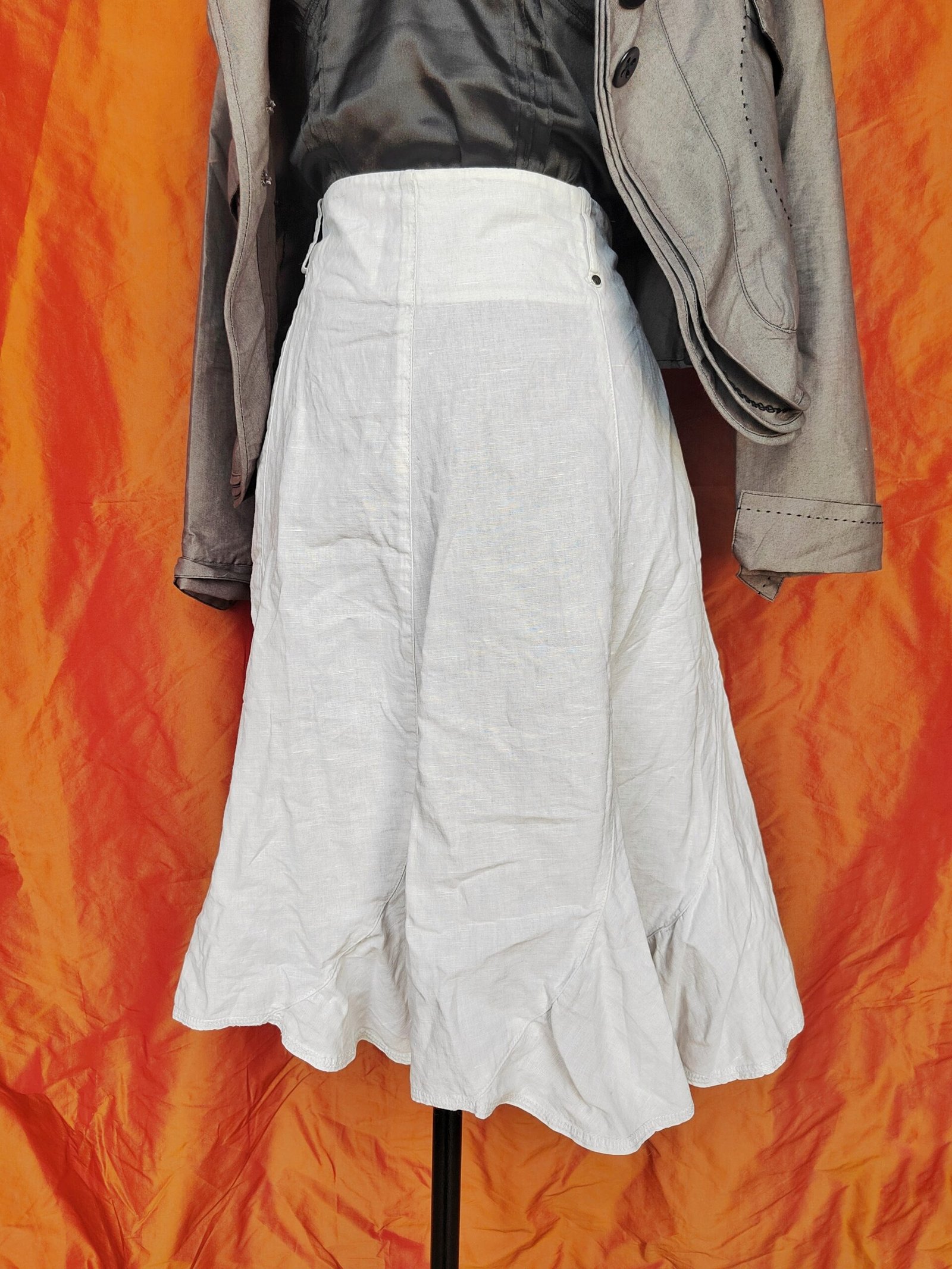 Jupe midi blanche - T44