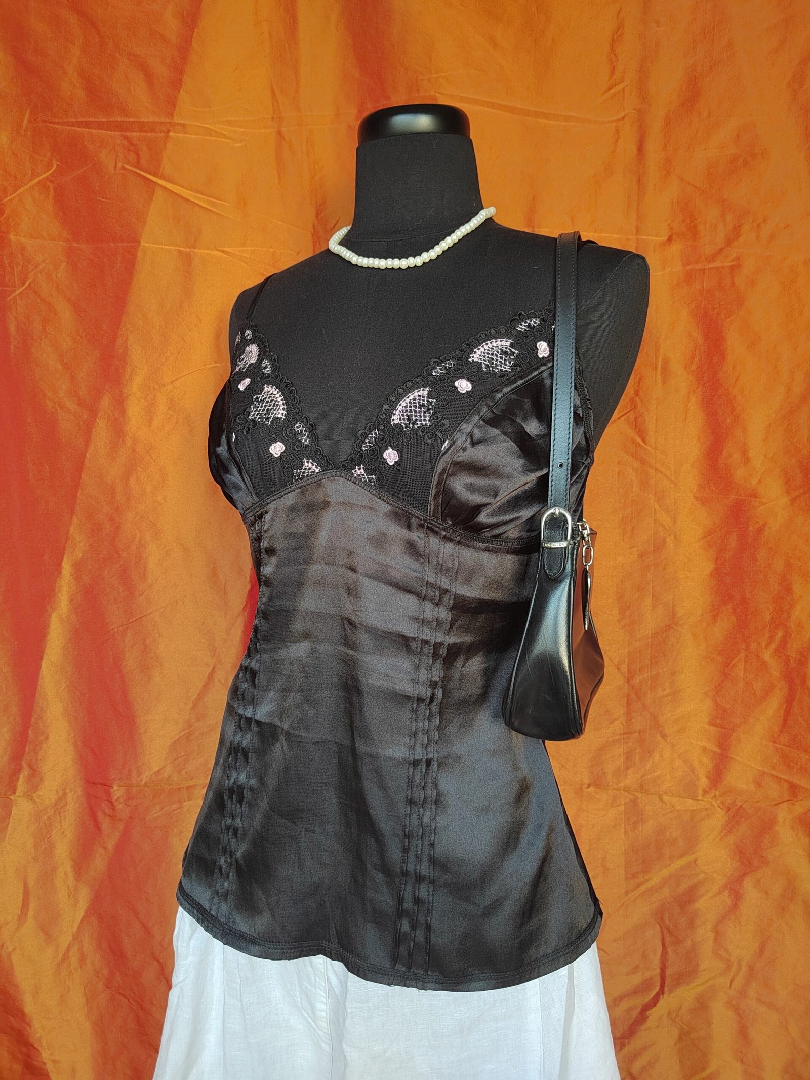 Top style nuisette noir - T42