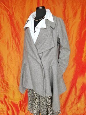Manteau gris évasé - T40