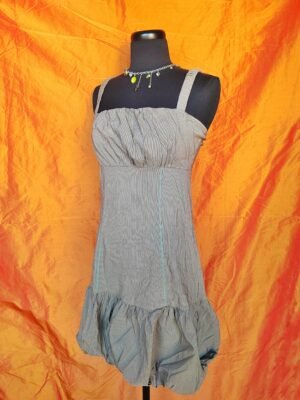 Robe bouffante taupe - T40