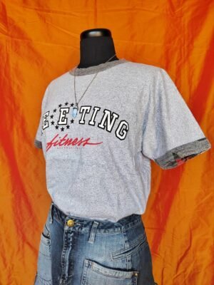 T-shirt gris clair imprimé 90's - T36/38