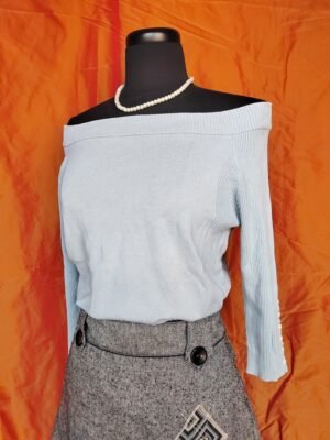 Pull fin bleu pastel - T36/38/40