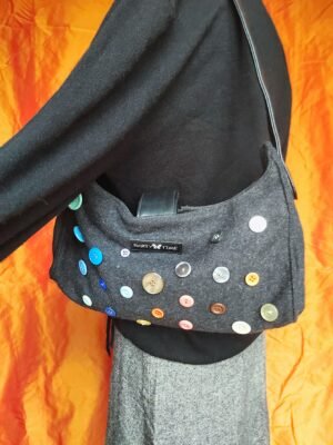 Sac baguette à boutons colorés