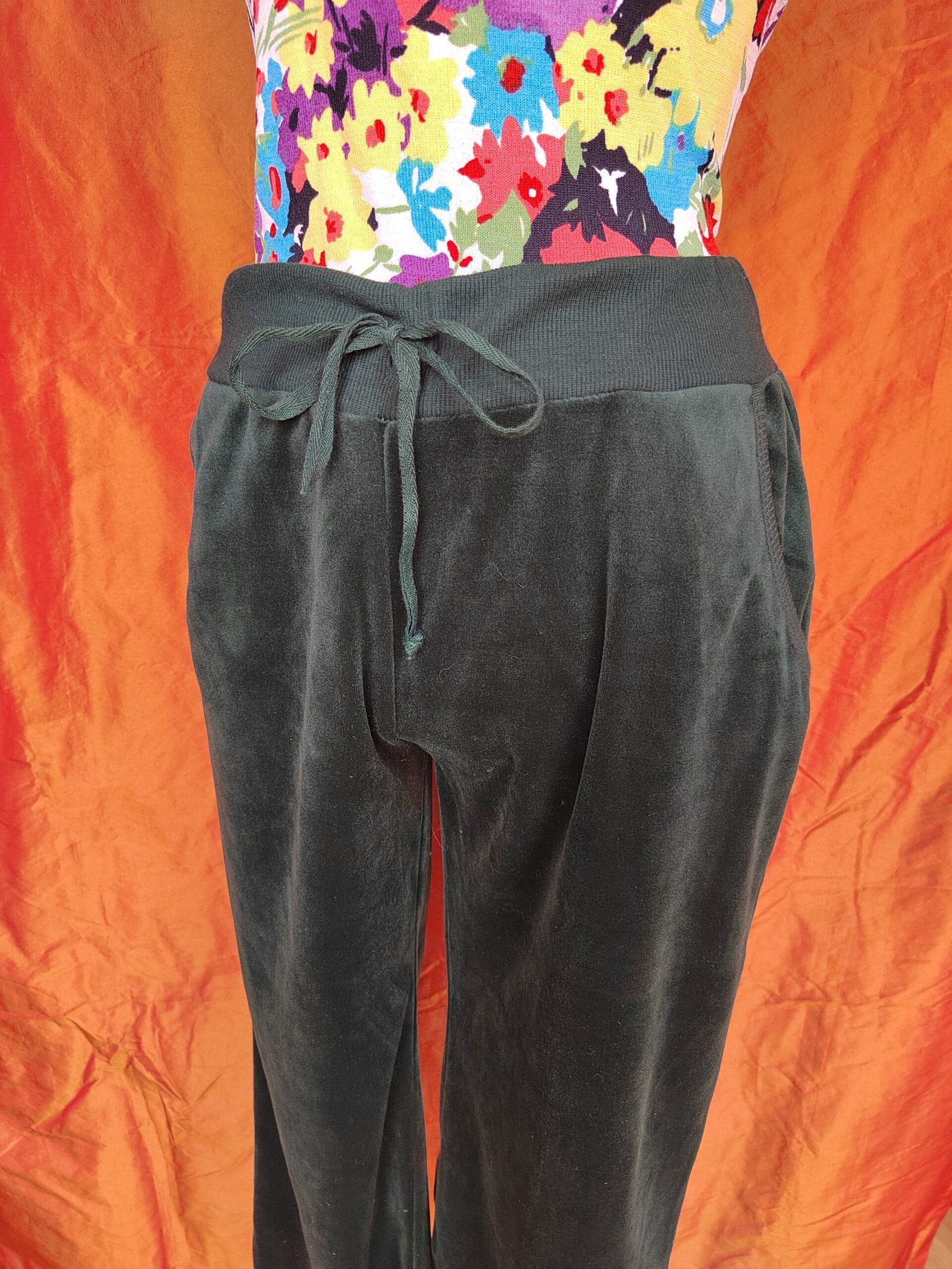 Jogging en velours vert foncé - T38/40