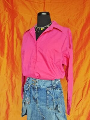 Chemise rose fuchsia oversize - T36/38