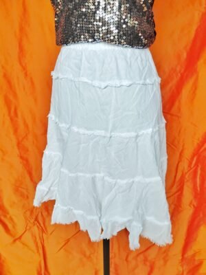 Jupe blanche bohème - T44/46