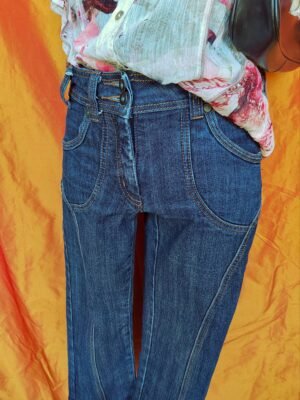 Capri pants en jean bleu foncé - T36