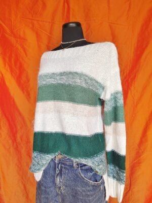 Pull à rayures bleues - T38