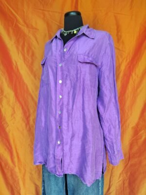 Chemise violette en soie - T42/44