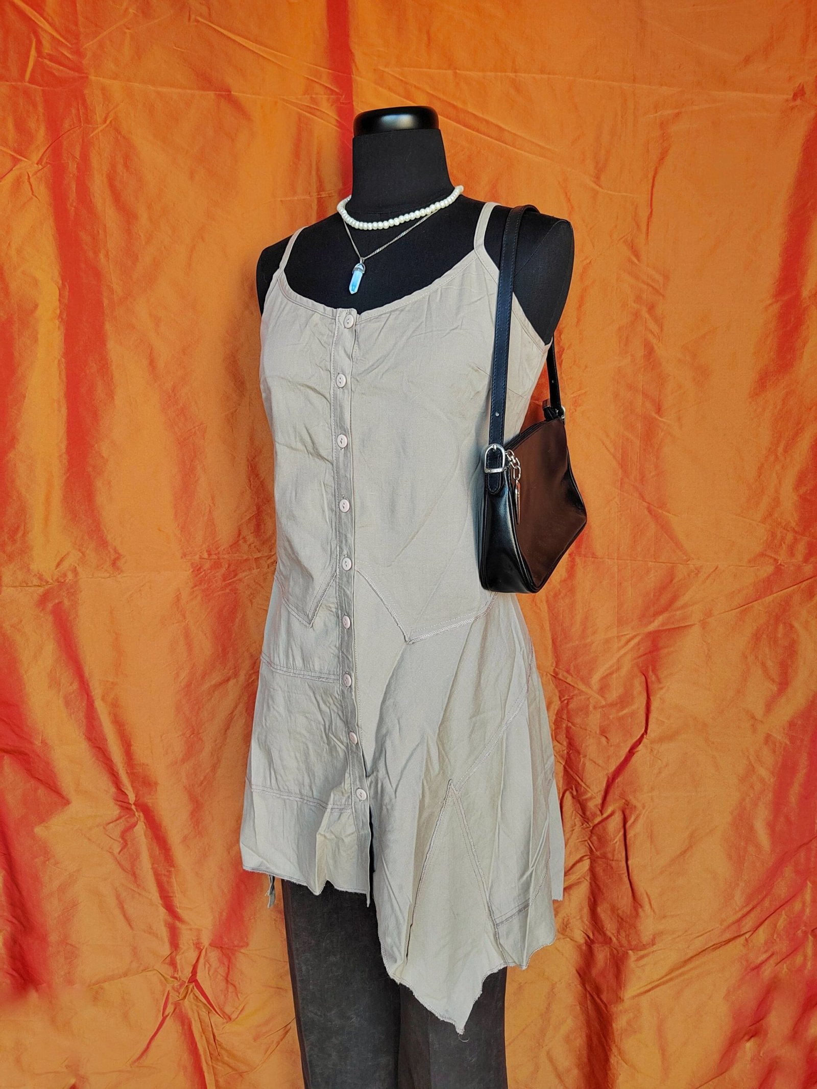 Robe beige déstructurée - T34/36