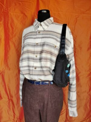 Chemise / surchemise à rayures beige - T42/44