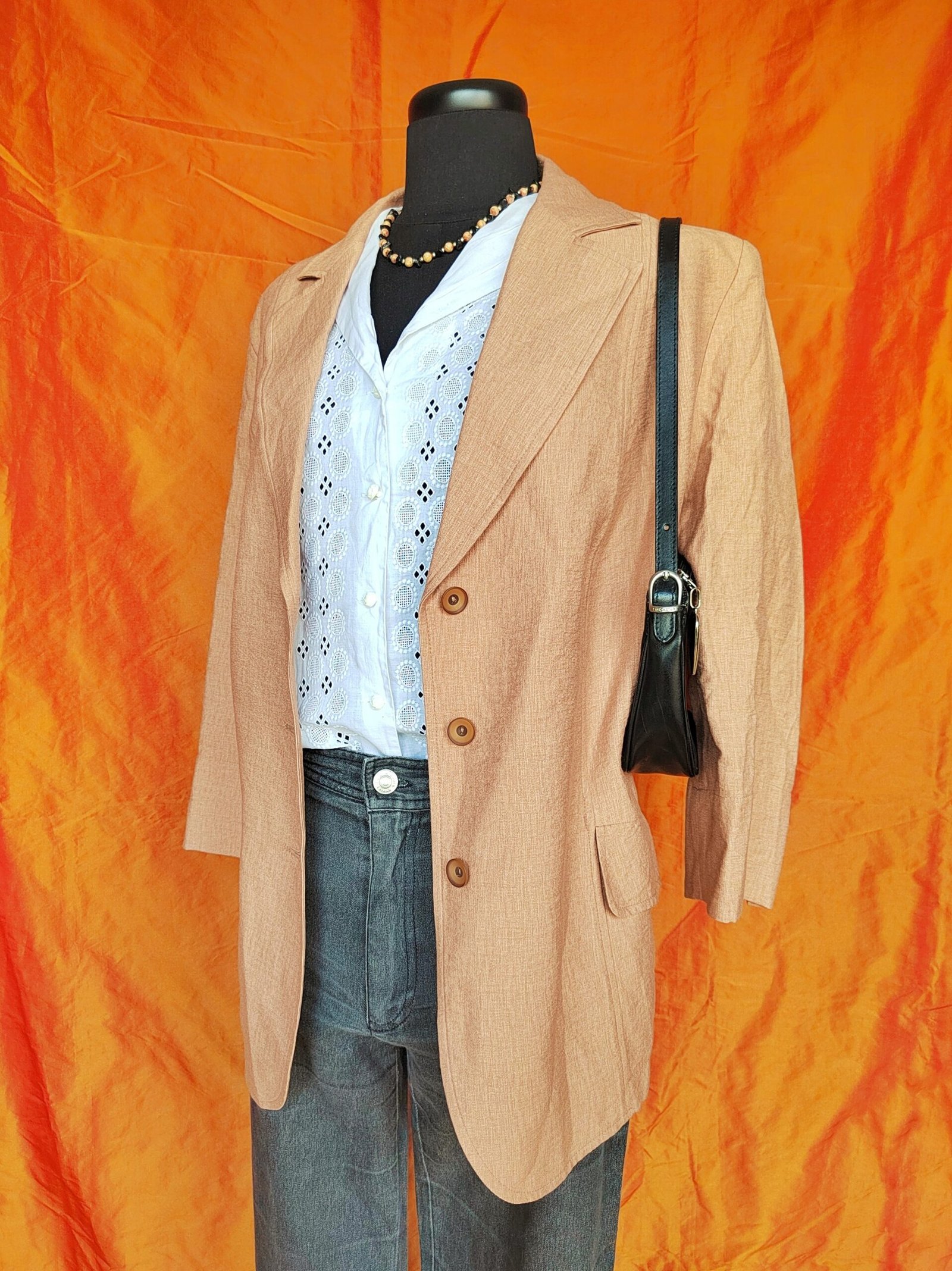Blazer nude irisé - T46/48