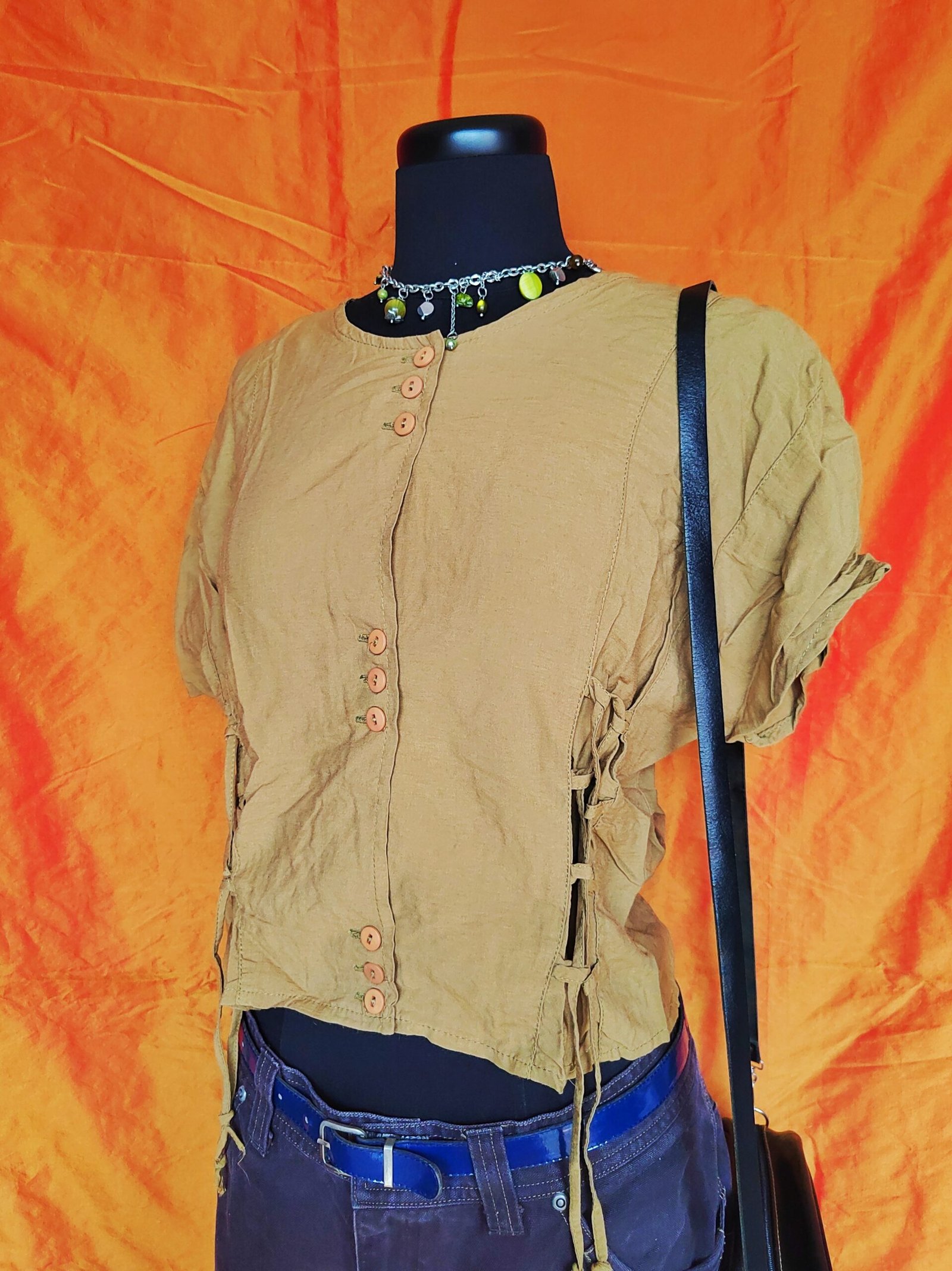 Chemisier court kaki - T36/38