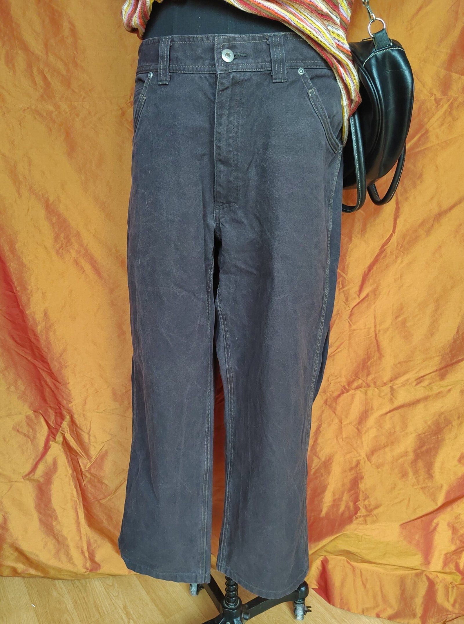 Jean marron jambes larges - T48/50 – Image 2