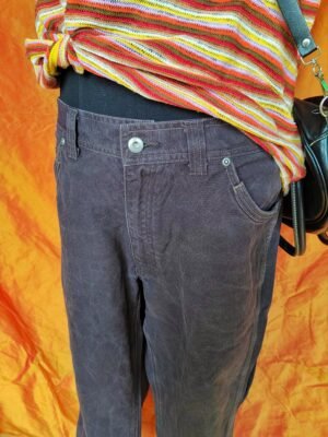Jean marron jambes larges - T48/50