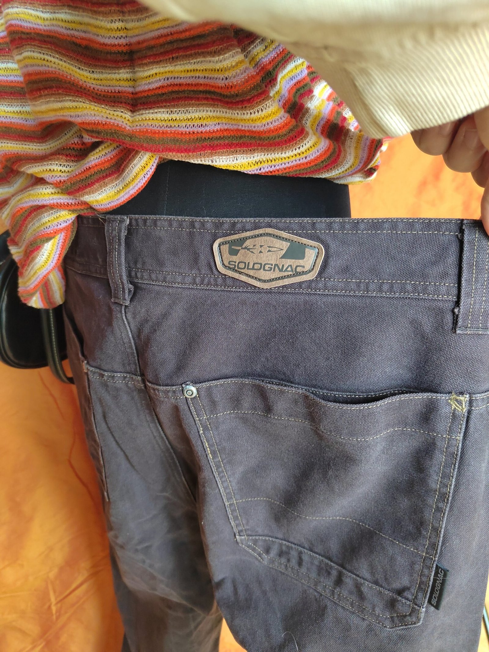Jean marron jambes larges - T48/50 – Image 4