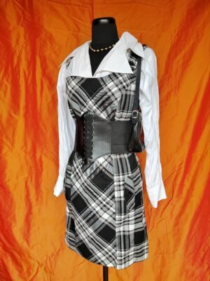 Robe salopette à carreaux - T38/40