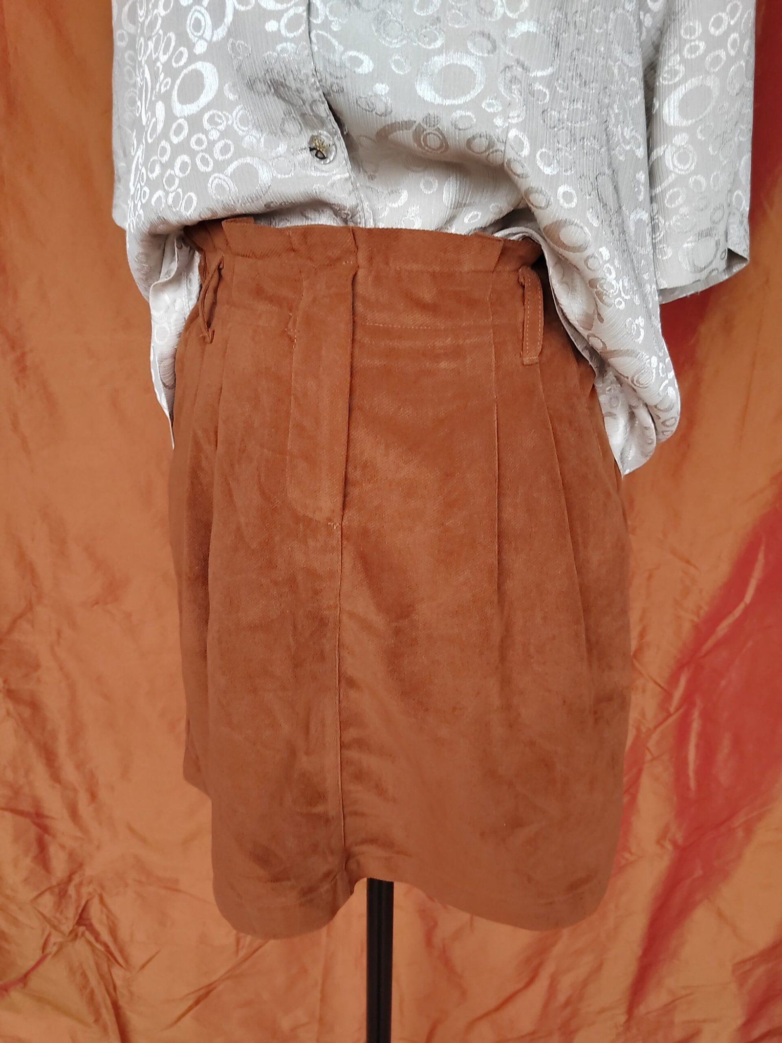 Jupe camel en molleton - T36/38