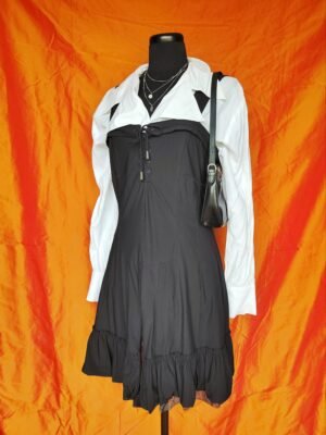 Robe noire évasée - T40