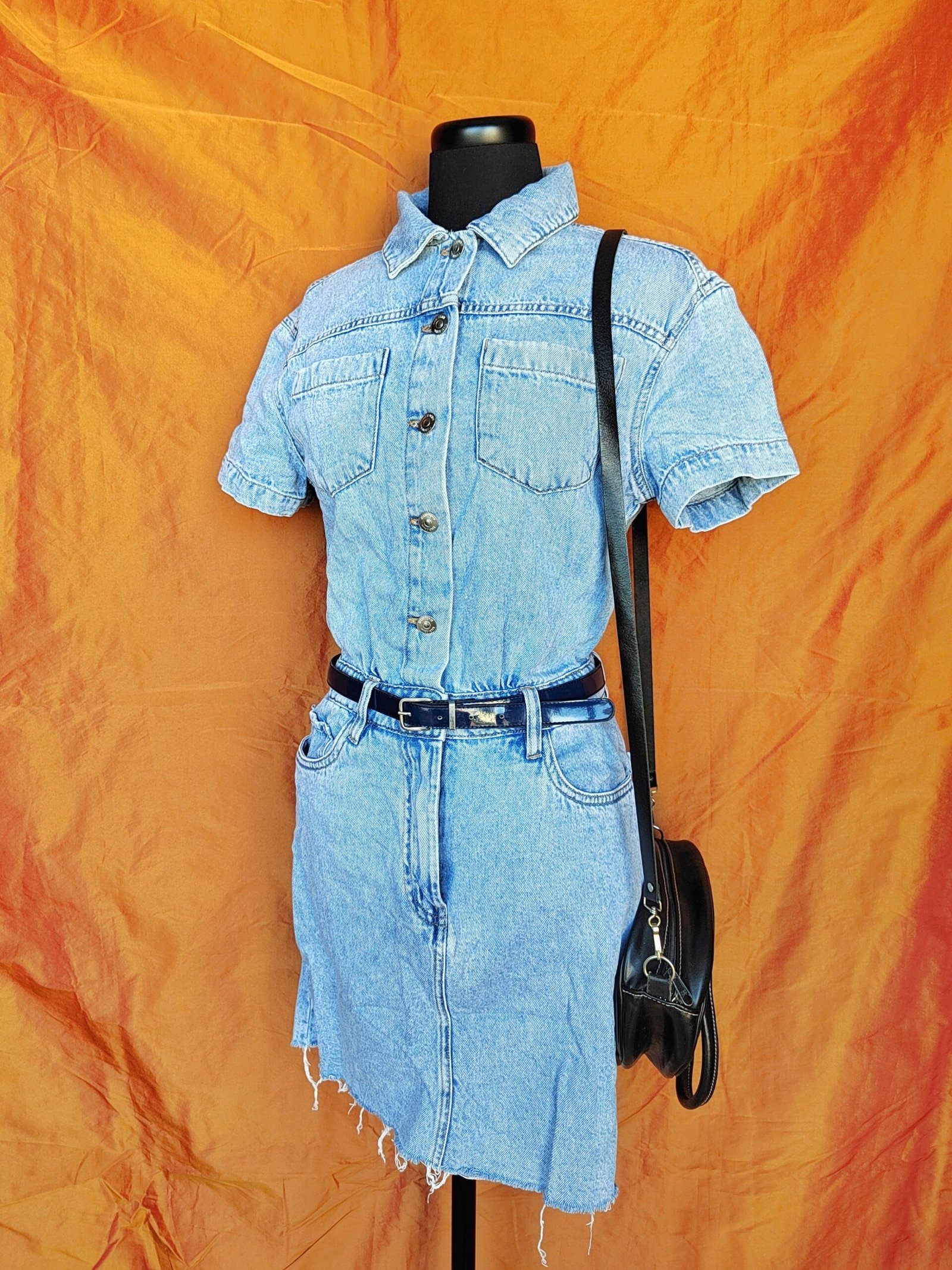 Robe en jean bleu clair - T34