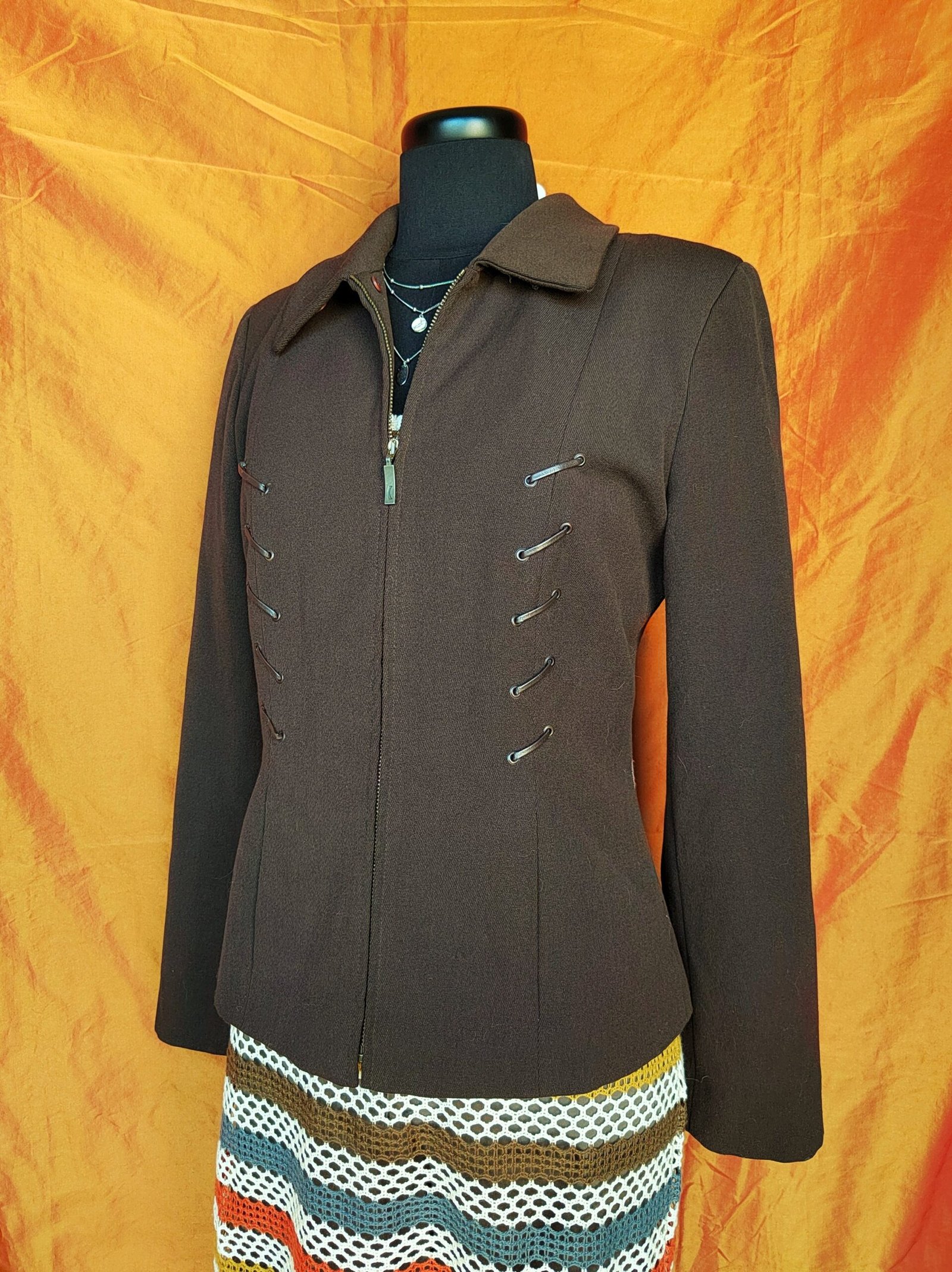Veste zippée marron - T38