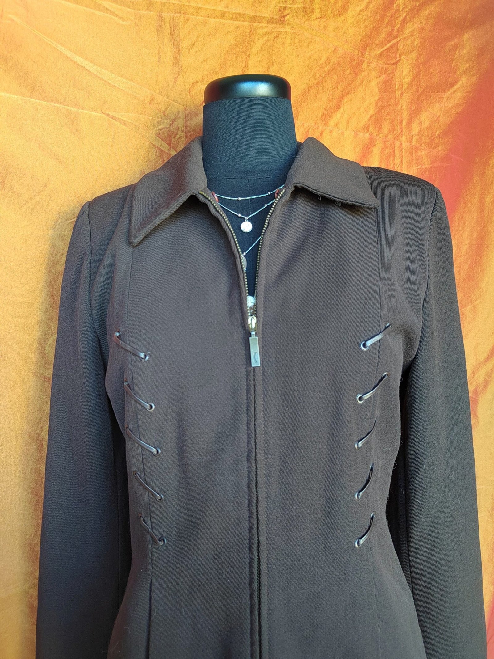 Veste zippée marron - T38 – Image 2