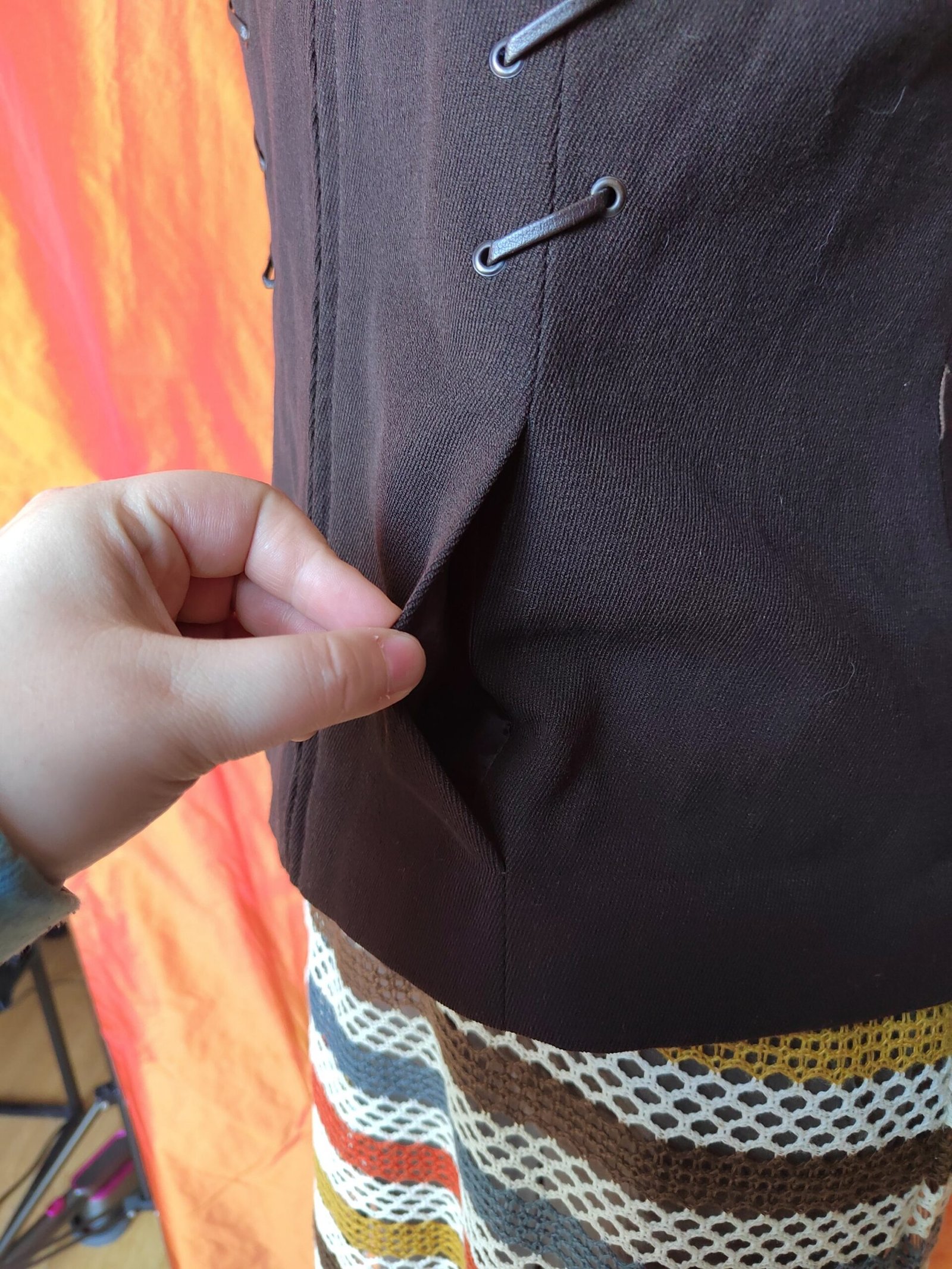Veste zippée marron - T38 – Image 4