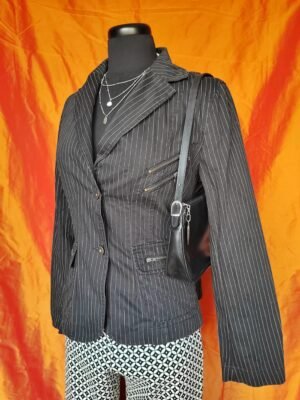 Blazer cintrée à rayures - T38