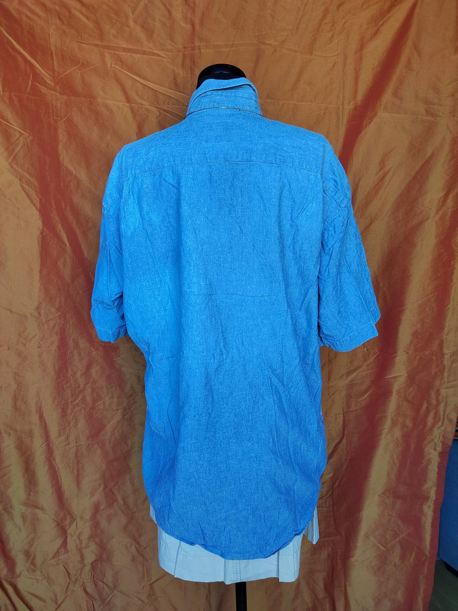 Chemise jean et carreaux - T44 – Image 2