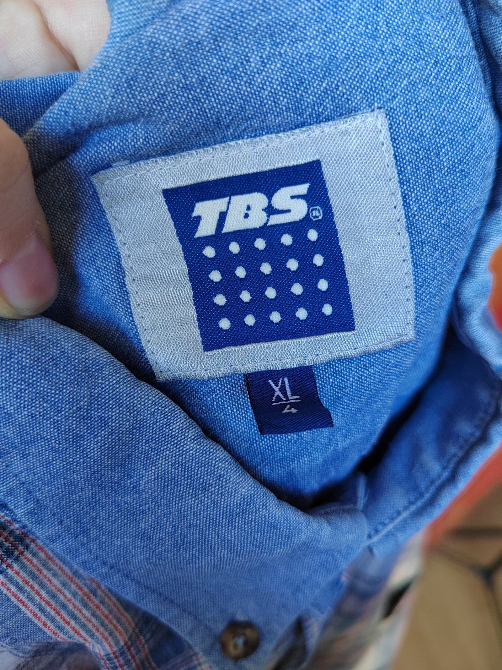 Chemise jean et carreaux - T44 – Image 6