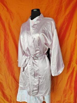 Kimono satin vieux rose - T42