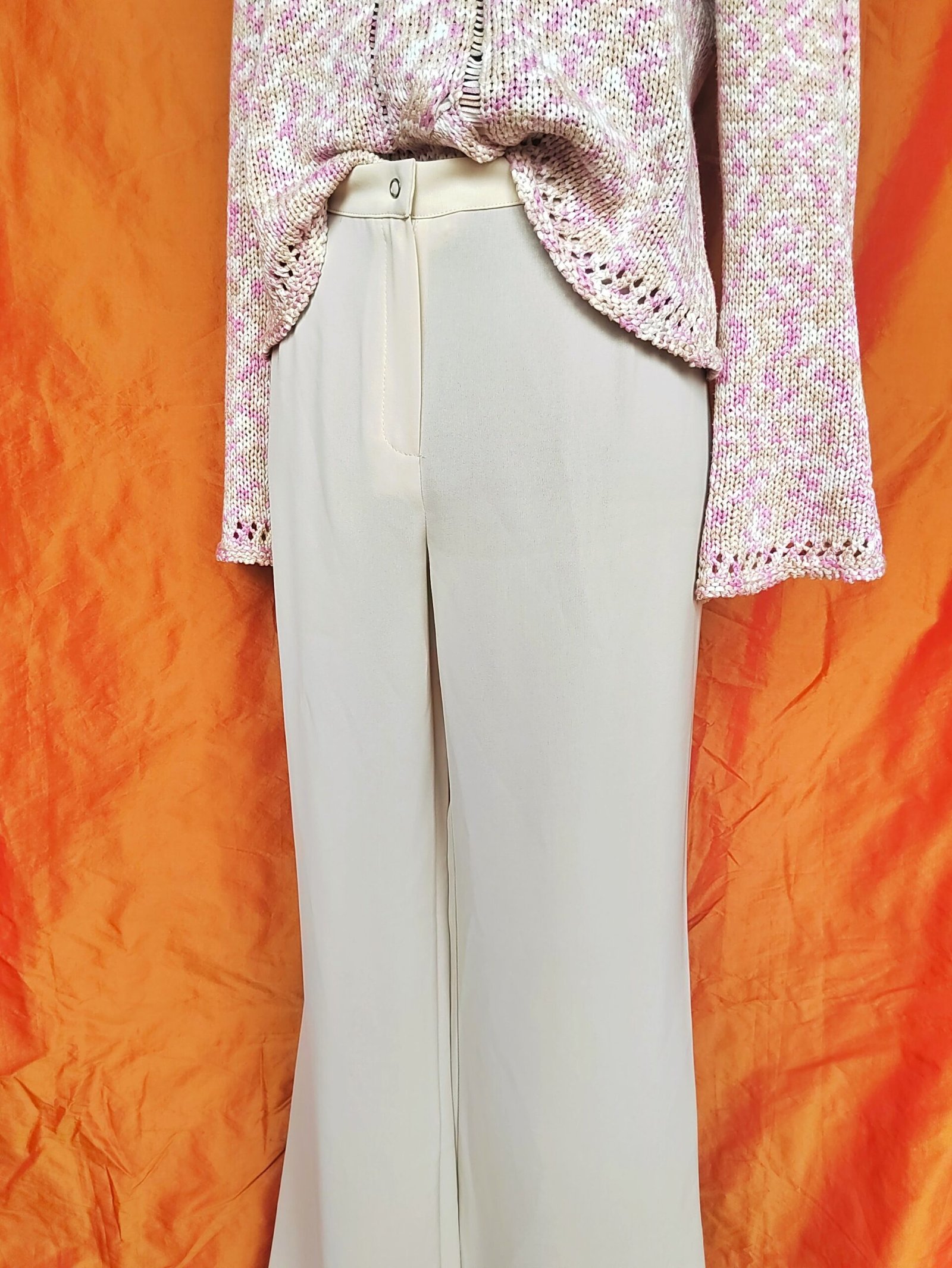 Pantalon tailleur crème - T40