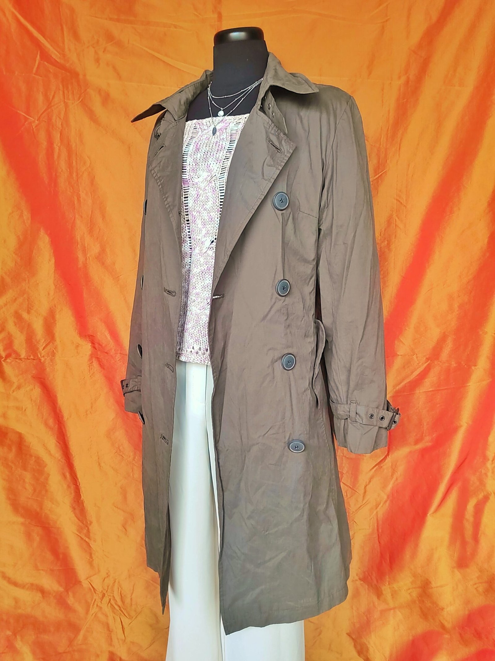 Trench long taupe - T40