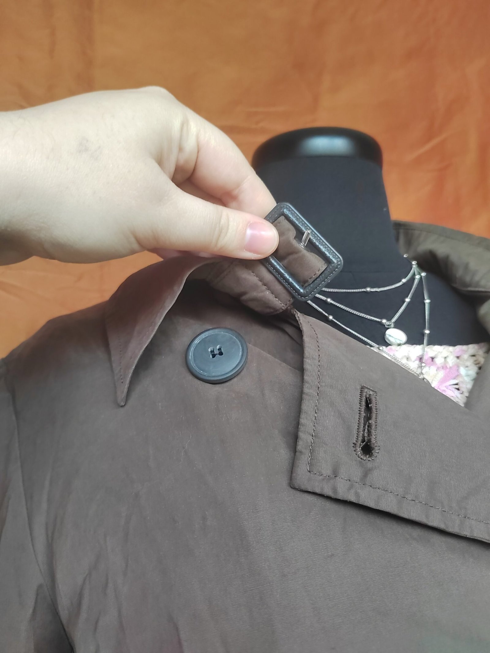 Trench long taupe - T40 – Image 7