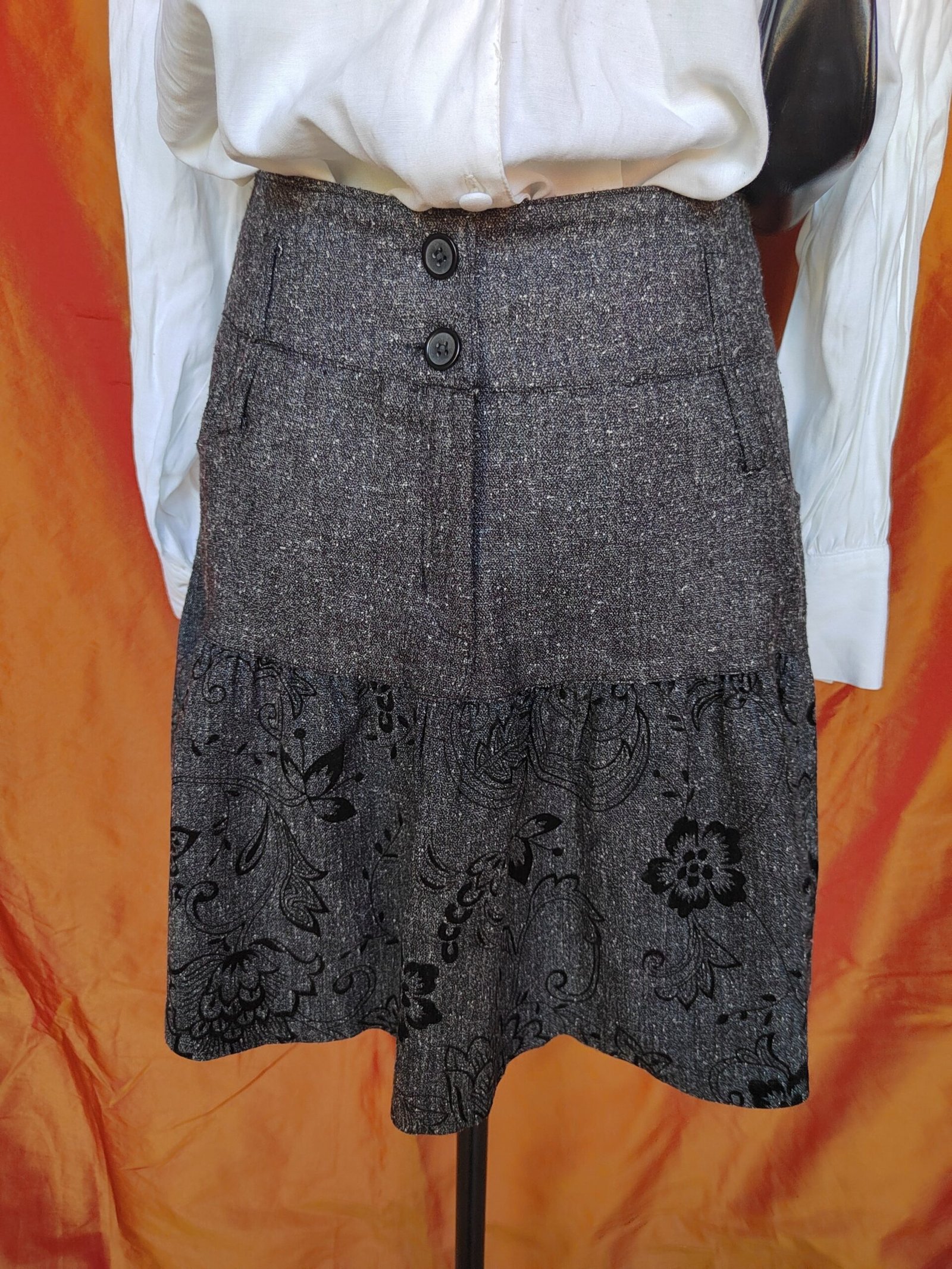 Jupe grise à motifs - T36 – Image 7