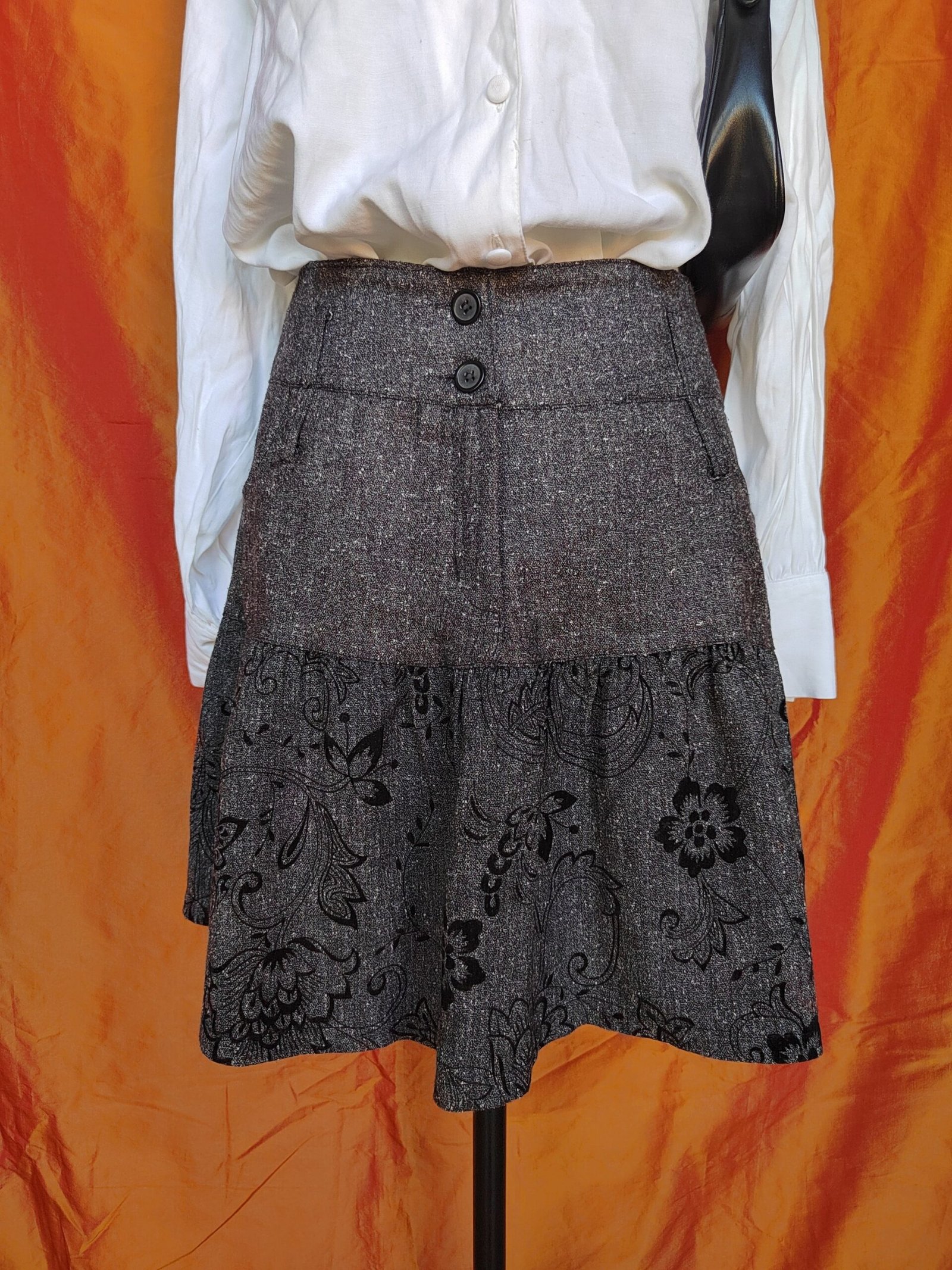 Jupe grise à motifs - T36 – Image 6