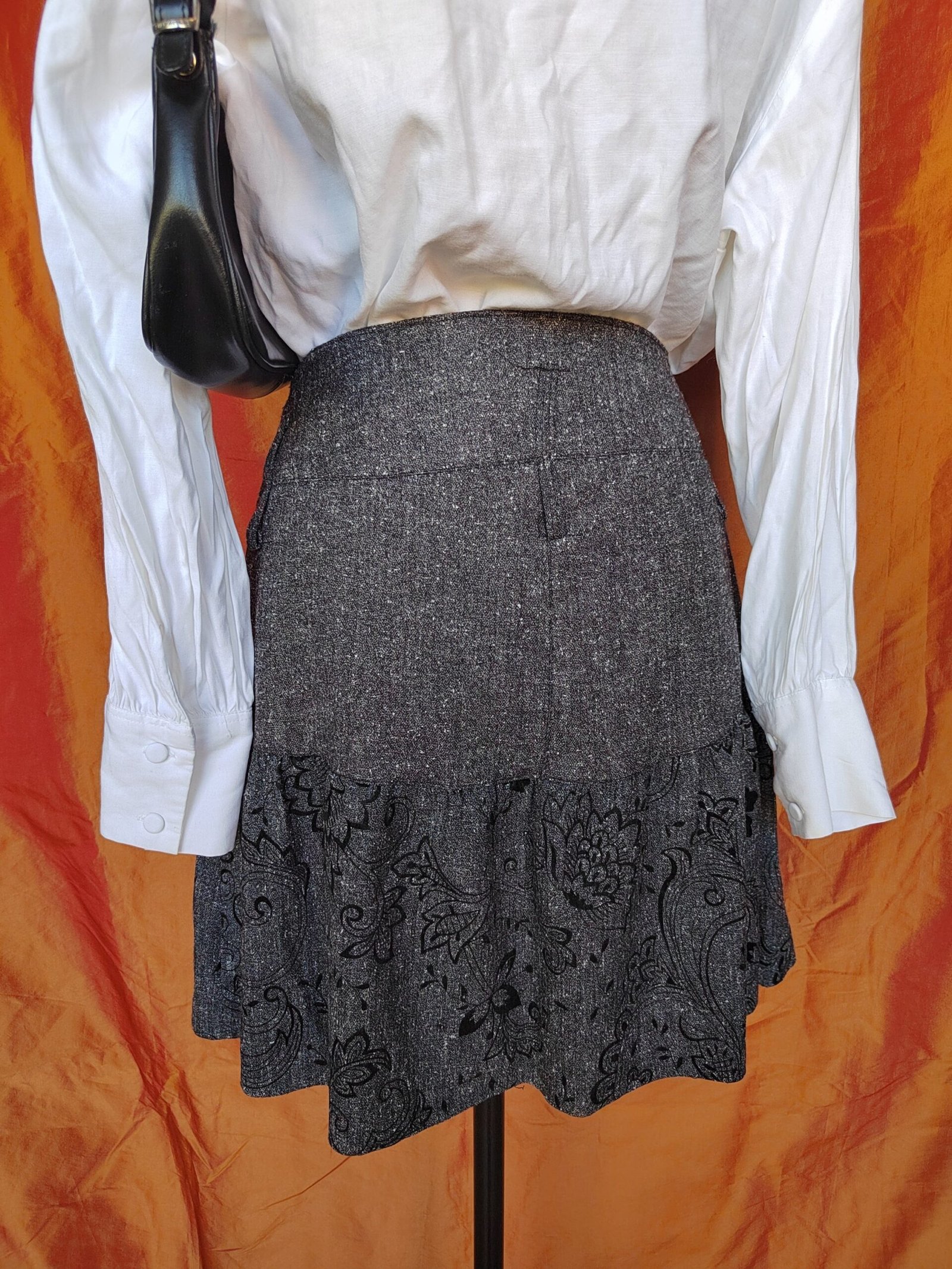 Jupe grise à motifs - T36 – Image 4