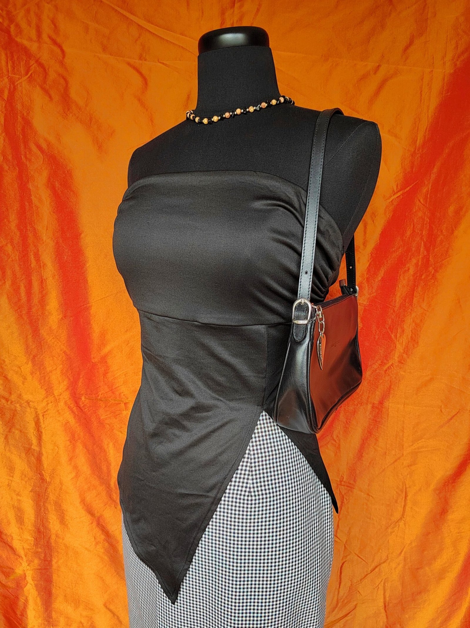 Bustier noir asymétrique - T38/40