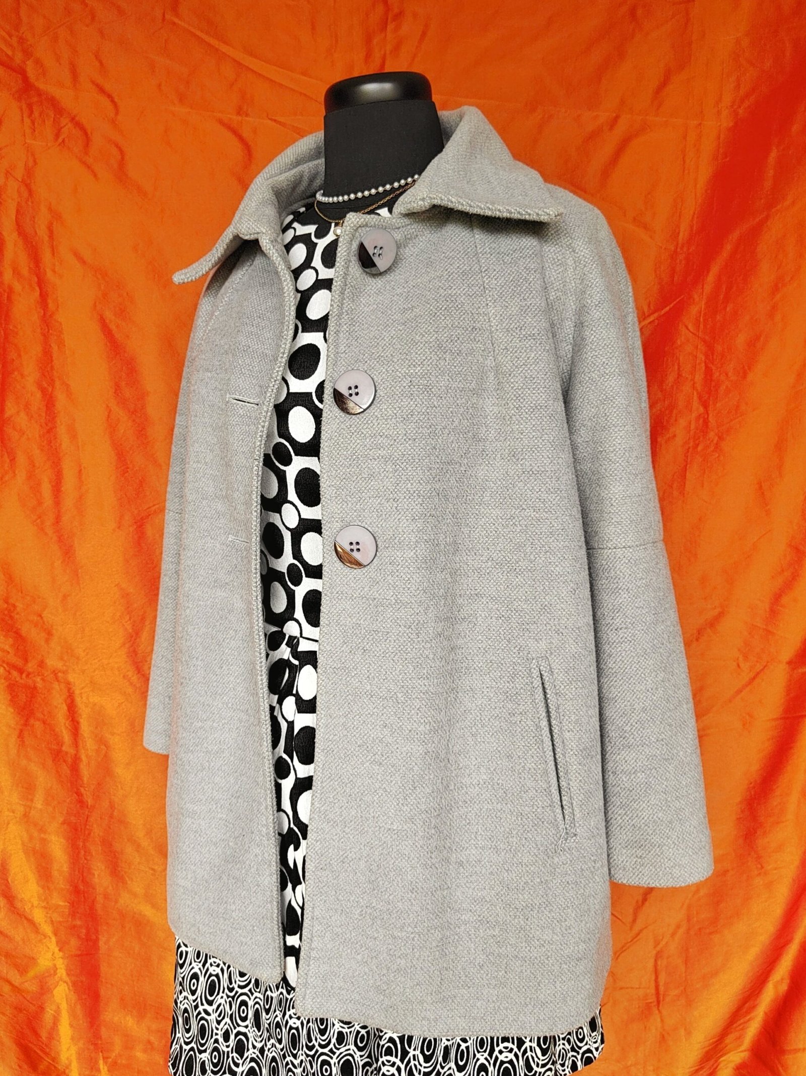 Manteau gris clair large - T40