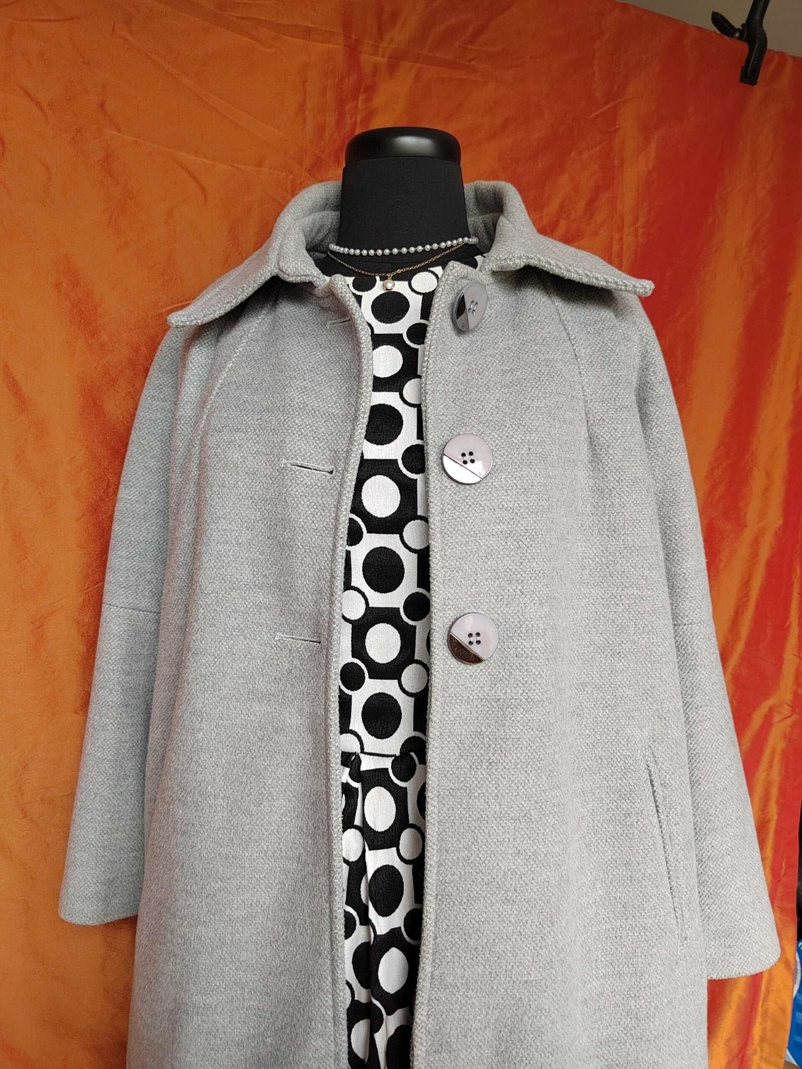 Manteau gris clair large - T40 – Image 5