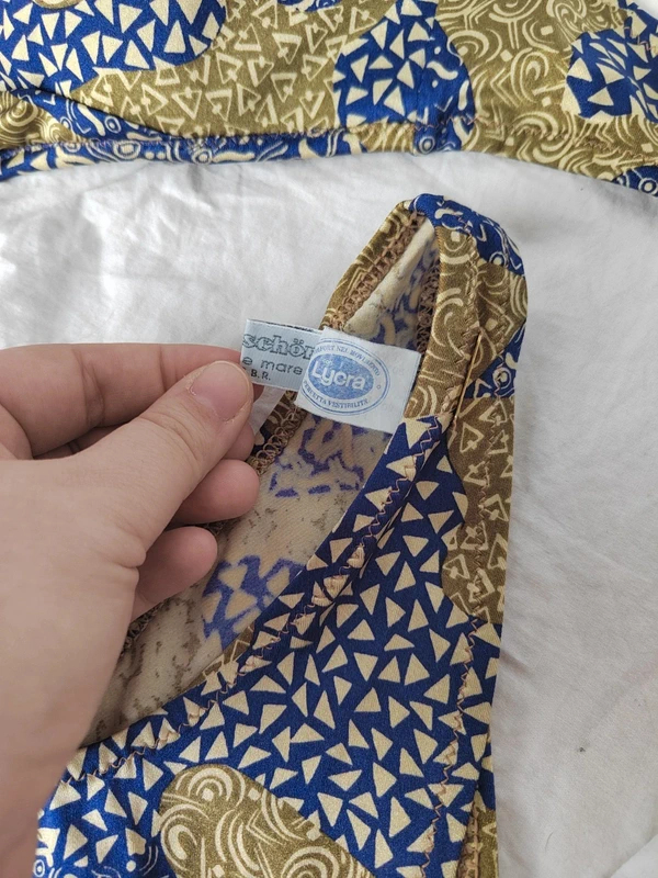 Maillot de bain bleu et marron/doré - T36/38 – Image 7