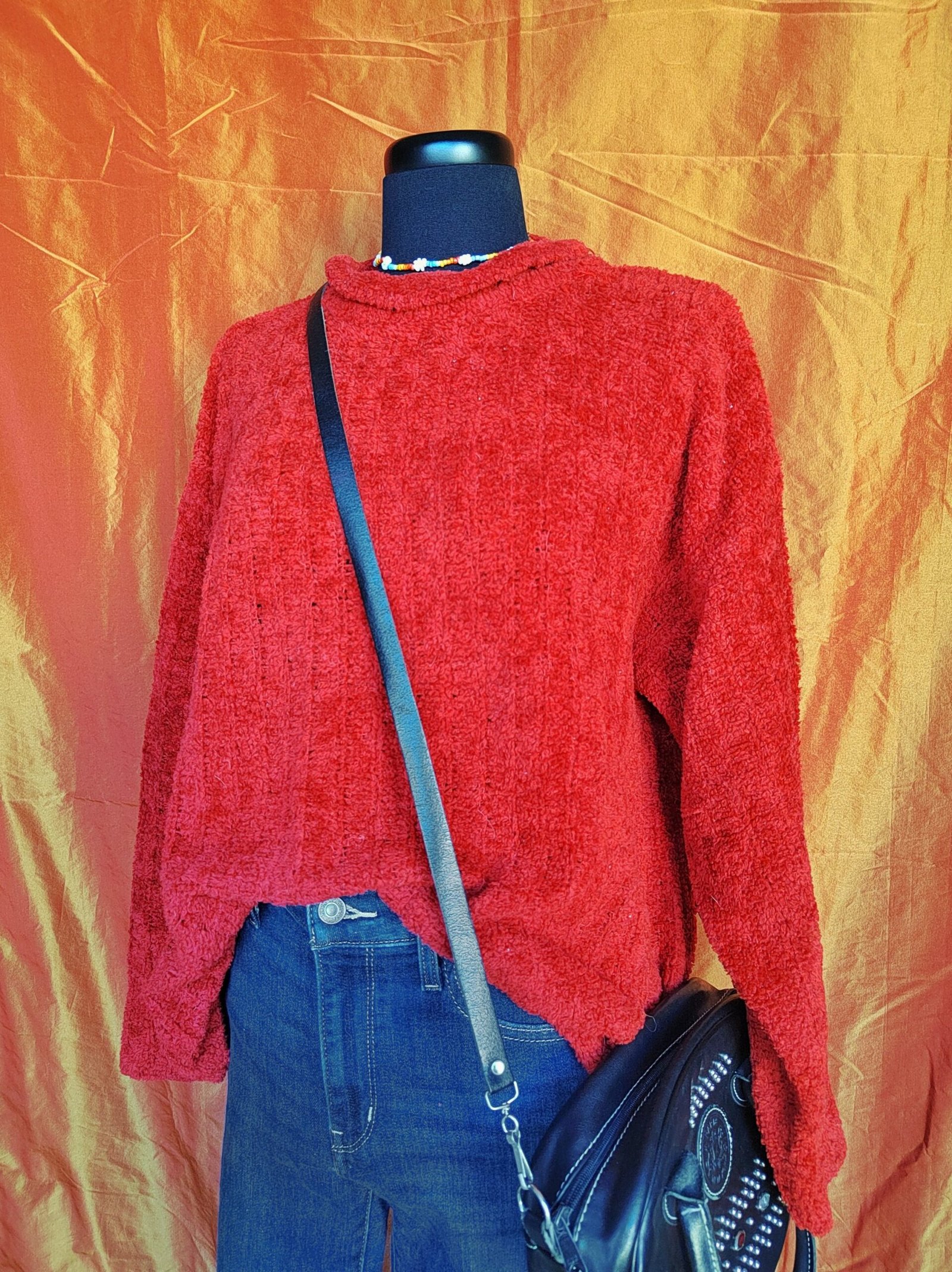 Pull rouge oversize - T40/42