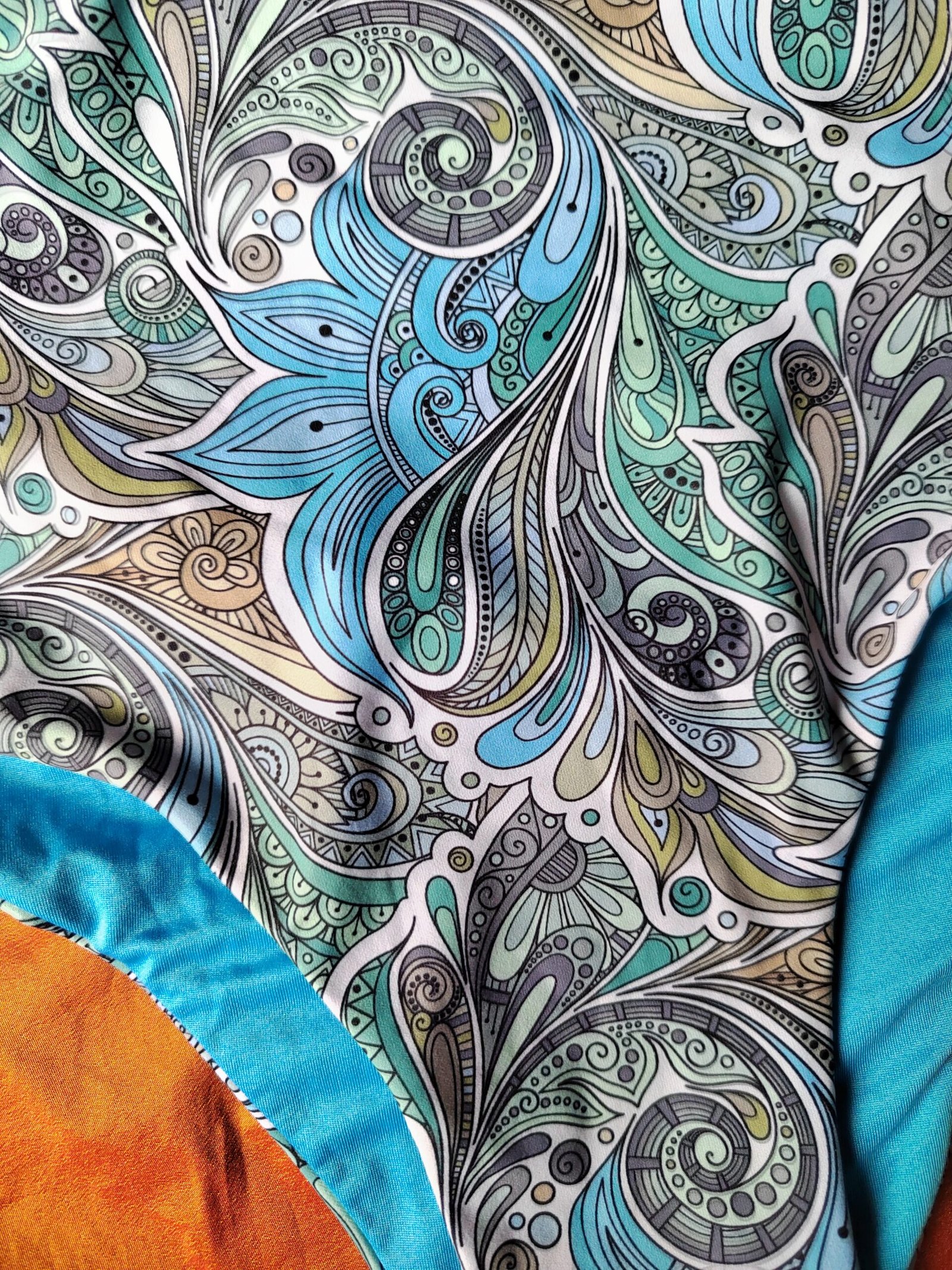 Maillot de bain bleu à motifs - T38 – Image 3