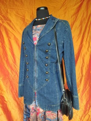 Veste en jean style militaire - T38/40