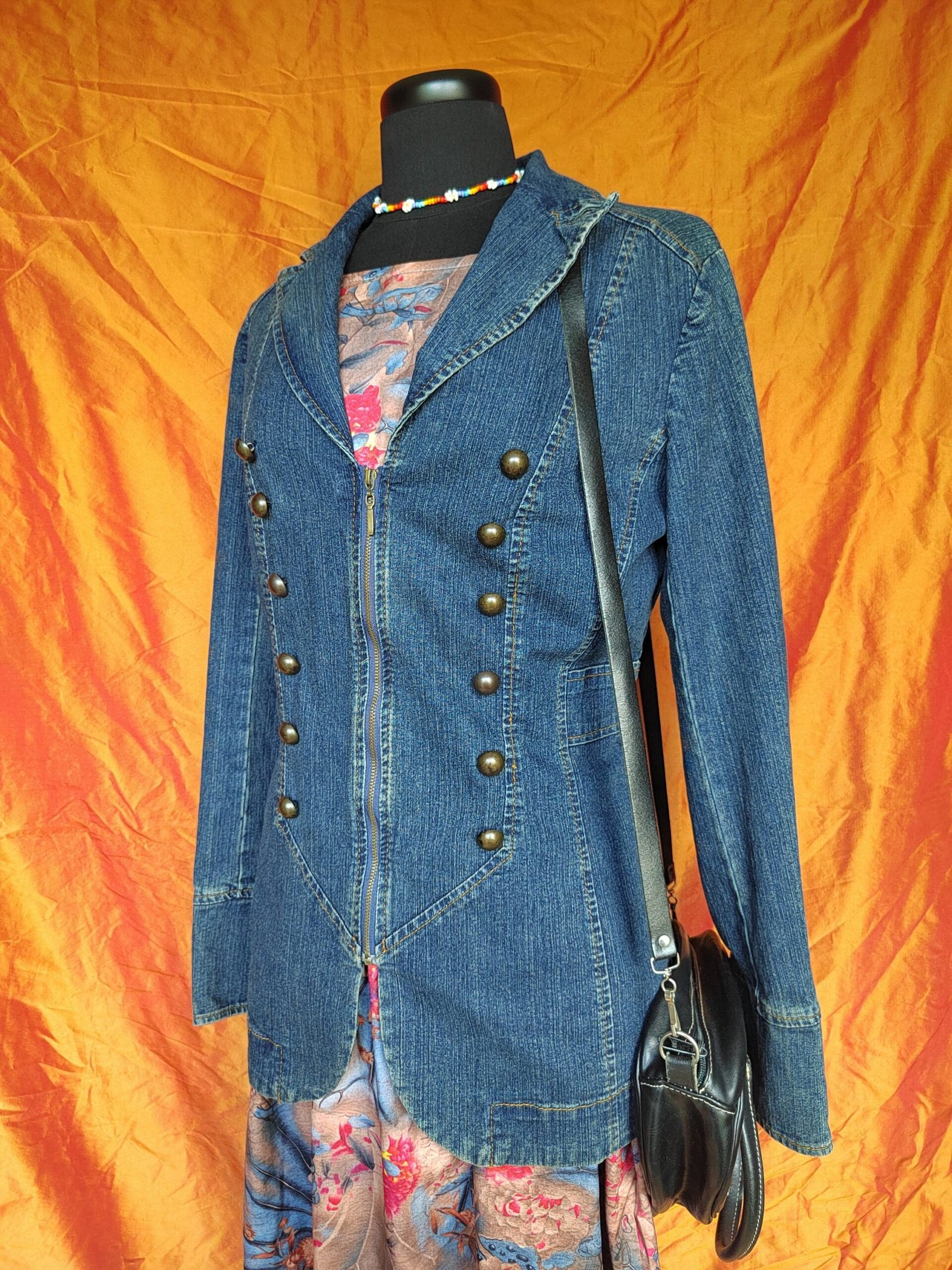 Veste en jean style militaire - T38/40
