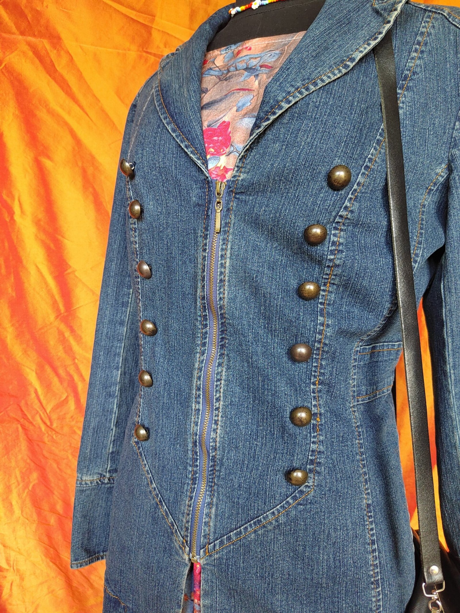 Veste en jean style militaire - T38/40 – Image 5