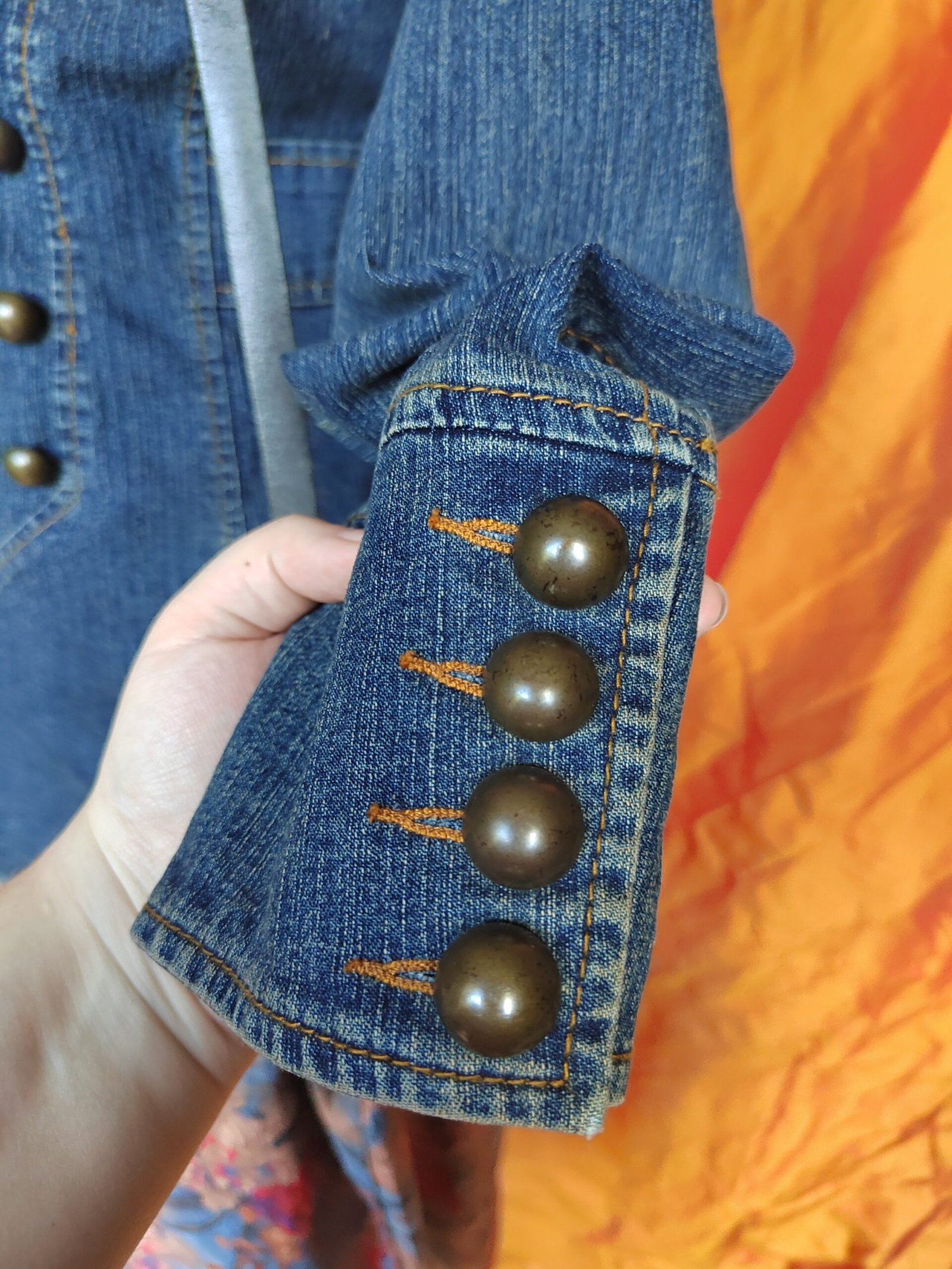 Veste en jean style militaire - T38/40 – Image 4