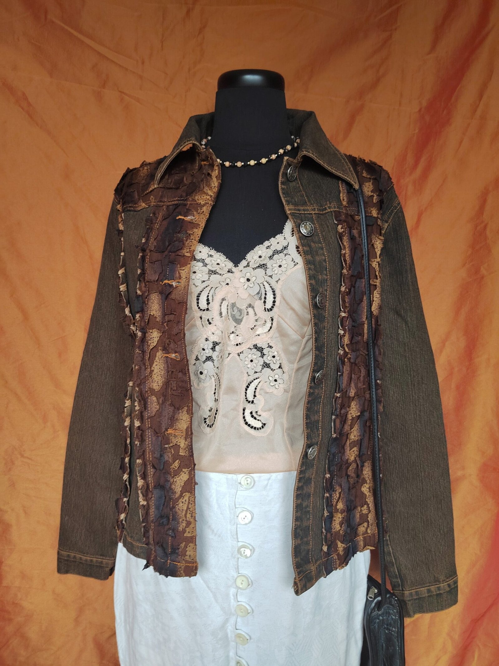 Veste jean bi-matière - T38/40 – Image 5