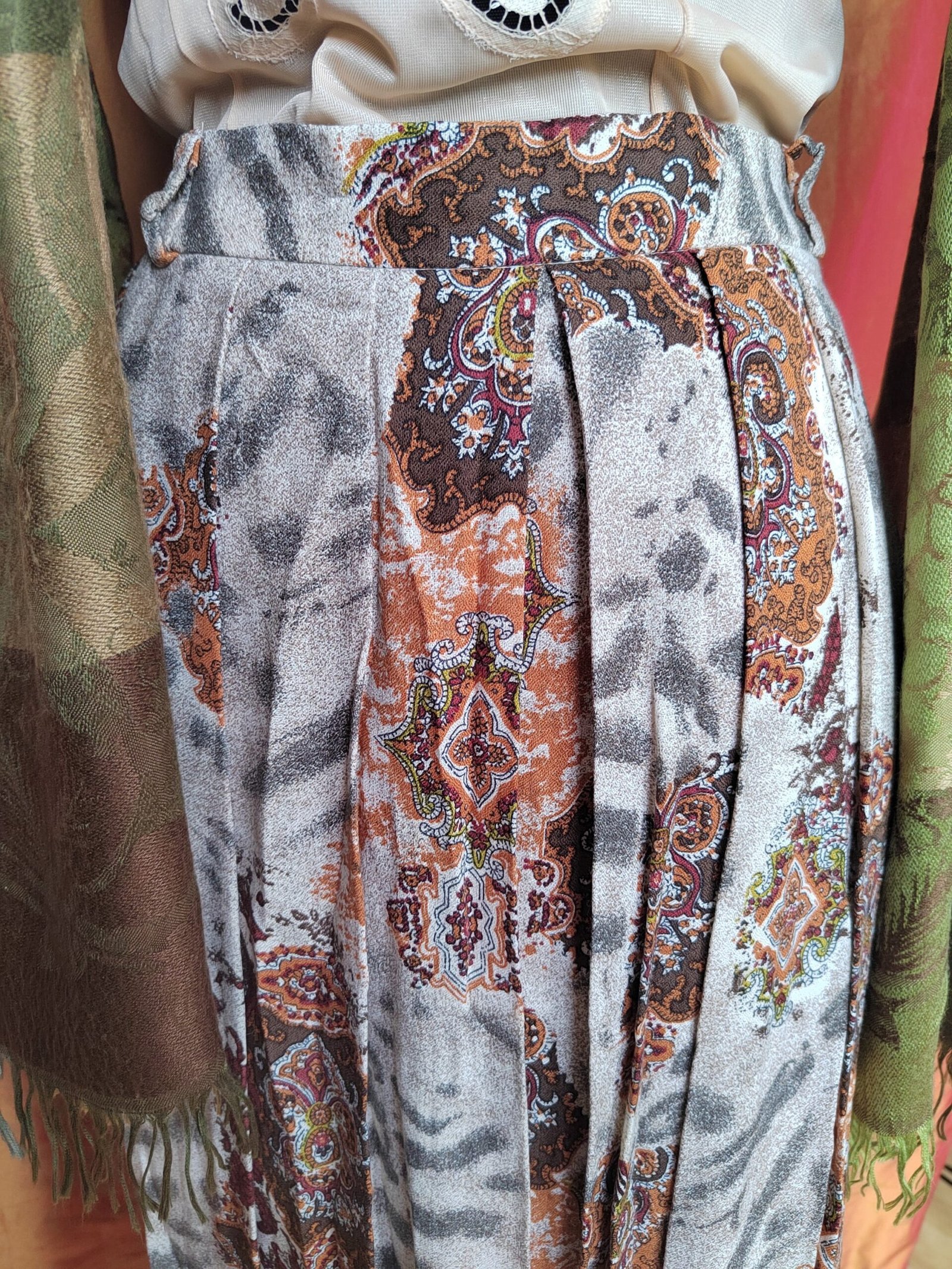 Jupe plissée à motifs - T42/44 – Image 4