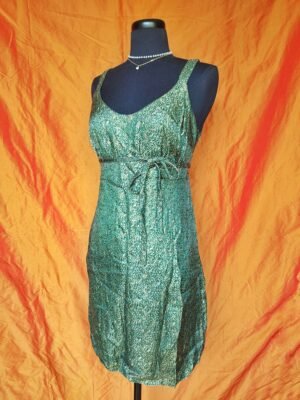 Robe verte motif doré - T40/42